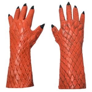 Décoration de fête Halloween horreur démon roi des mensonges Cosplay gants en Latex horreur déguisement fête patte accessoires 220915