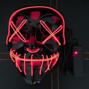 Party Decoration Halloween Mask Bar V-vormige bloederige grappige volle gezicht gloed 120 stks