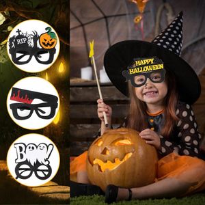 Décoration de fête Halloween papier lunettes Cosplay lunettes araignée chauve-souris forme nouveauté lunettes Halloween Costume enfants