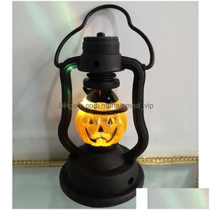Décoration de fête Halloween citrouille lanterne portable lampe à kérosène LED Colorf veilleuse fournisseurs décoratifs cadeau créatif pour goutte Dhm5G