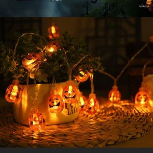 Décoration de fête Halloween citrouille LED lumières décoratives scène décorer chambre d'enfants Costume accessoires décor