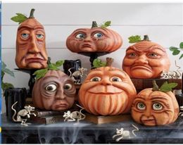 Party Decoration Halloween Pumpkin Outdoor Ghost Yard Helue Head Garden Decor State Resin 2209274706194