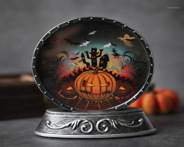 Décoration de fête Halloween rétro Mirror accessoires artisanal lampe en cuivre LED électronique intérieur maison décor 4536766