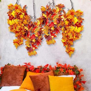Décoration de fête Halloween simulée vigne tenture murale automne rotin récolte Festival décor