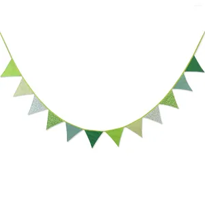 Décoration de fête suspendue bannière guirlandes de fleurs les drapeaux triangulaires fanion de banderole vintage pour bébé douche enfant