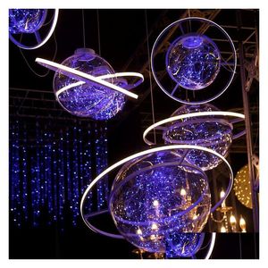 Décoration de fête suspendue mariage ciel étoilé accessoires espace boule fantaisie arrangement lustre fenêtre cérémonie livraison directe maison garde otwhs