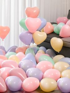 Ballon Macaron en forme de cœur, décoration de fête, pour anniversaire de fille et saint-valentin, ambiance de boutique, aménagement de scène d'amour