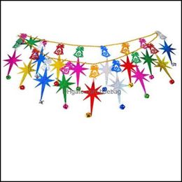 Décoration De Fête Haute Qualité Bonhomme De Neige Cerf Chaîne Cloche Décoration Arbre De Noël Accrocher Ornements Creative Pendentif Pour Bar Party Acces Dhm7G