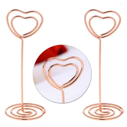 Porte-décoration de fête Porte-tables Po Place Stand Numéro Nom Clip Image Menu Clips Mémo Mariage Coeur Papier Note Signe Nourriture En Forme