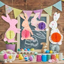 Decoración de fiestas Documento doméstico Huevos de Pascua adornos colgantes de pared colgantes