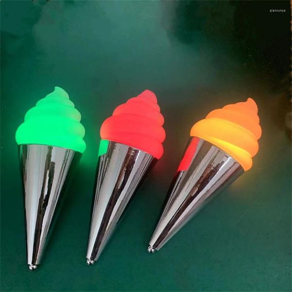 Party Decoration Ice Cream Glow bâton Batons avec 3 modes Dans Dancing LED stroBe Nightclub Bar Fireworks Light