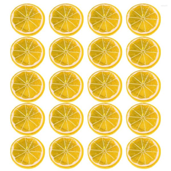 Décoration de fête, fausse tranche de citron, tranches de citron vert, modèle de Fruits artificiels, ornements d'été, Orange séchée