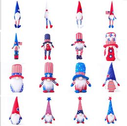 Partij Decoratie Onafhankelijkheidsdag Dwerg Gnome Pluche Doll Amerikaanse Gestreepte Ster Patriottische Verkiezing Living Room Decor