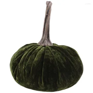 Feestdecoratie grote fluwelen pompoenen voor het decoreren van handgemaakte kunstmatige oogst herfst Halloween Thanksgiving Home Decor