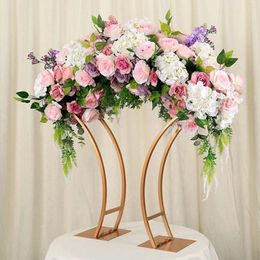 Décoration de fête Dernier design Stage de mariage Standway Stand Metal Backdrop Arch For Sale Table Decor AB0790