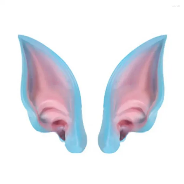 Decoración de fiestas Látex ELF Ears Soft ecológico para los accesorios de cosplay Props 2 PCS Set de Halloween Elástico amigable para la piel