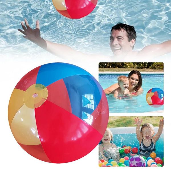 Décoration de fête LED Balles de plage brillent dans la balle foncée 16 couleurs lumières 40 cm jeux de piscine avec éloignement pour enfants adultes