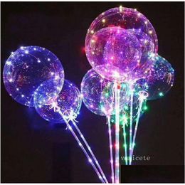 Decoración de fiesta LED Bobo Balloon String Light Globos Decoración para Navidad Halloween Cumpleaños LT212 Drop Entrega Home Garden Festi Dhydv