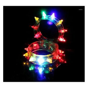 Décoration de fête Bracelet LED Light Up Clignotant Clignotant Spike Pour 200pcs Drop Livraison Maison Jardin Fournitures Festives Événement Dhkm7