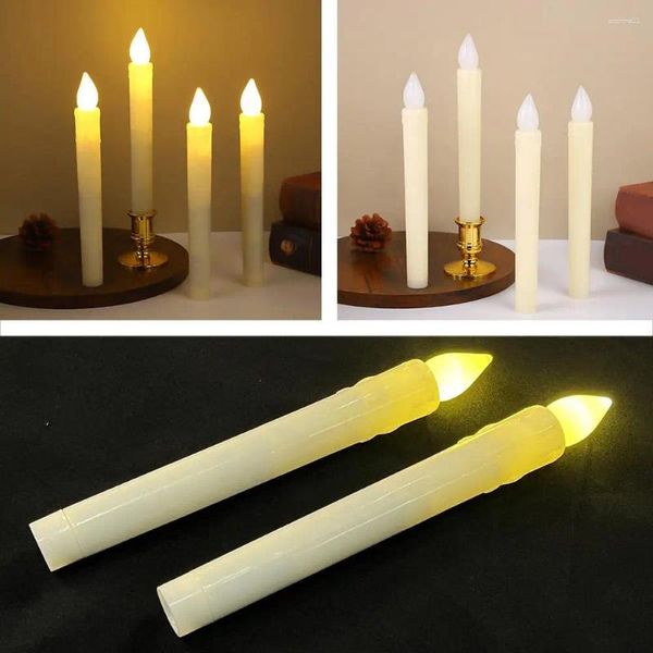 Decoración de fiesta Luces de velas LED Soportes extraíbles para decoraciones navideñas Celebración Acción de Gracias Chimenea De R0b8