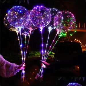 Décoration de fête LED décoratif Bobo ballon chaîne lumière décor pour Noël Halloween anniversaire ballons livraison directe maison jardin Dhqfp