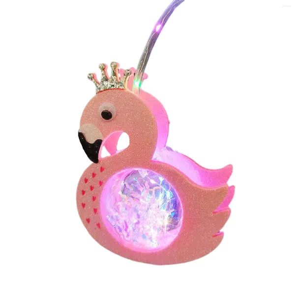 Décoration de fête LED Festival Light For Kids Handheld Handhed Colorful and Flashing Cartoon Lantern Toy avec Handle Stick Lights Decorative Night