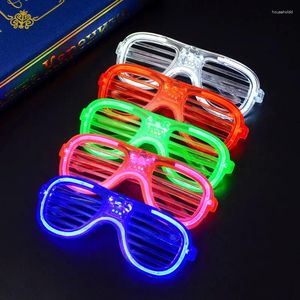 Décoration de fête lunettes LED néon clignotant barre lumineuse accessoires de Concert lueur fluorescente Po fournitures