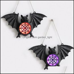 Party Decoration Led Halloween Bat Light Lamp Home Garden Outdoor Lantern Nieuwe Hooded Scary Skl Drop Delivery Festieve Supplies Event Dhitr