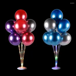 Decoración de fiestas LED LIGHT BLOONES STANDER COLUMN COLUMBOR CONFETTI Baloon Baby Shower Decoración de cumpleaños Accesorios Arco