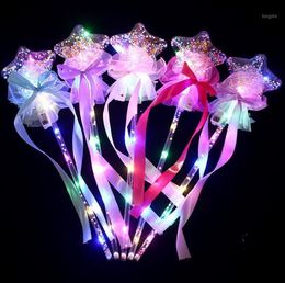 Party Decoration Led Light Sticks Clear Ball Star Vorm Flashing Glow Magic Wands voor verjaardag bruiloft decor roze blauw paars 20 stks/lot