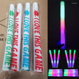 Party Decoration Led Luminous Sticks Rave Foam Glow Stick RGB Fluorescent Dark Light For Bar Wedding Birthday Festival Supplies Accessoires