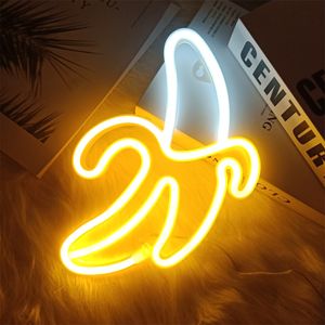 Décoration de fête LED enseigne au néon lampe banane cerise cactus en forme de fruit restaurant mur néon pour fête mariage boutique anniversaire décoration de la maison 230627