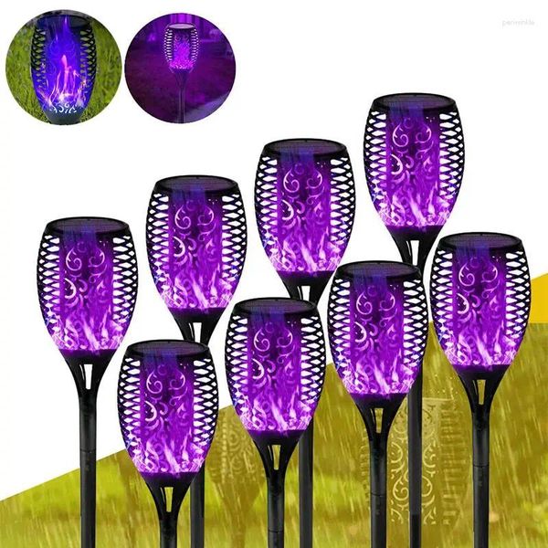 Décoration de fête LED lampe à flammes solaires LEMPORTURE EXTÉRIEUR LUMINES ARRÉPRÉPRIPLÉE DANSCAPE DANSCAGE DANNANCE FLICHER POUR LA DÉCOR DE JARDIN