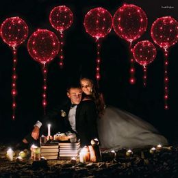 Decoración de fiesta iluminar globos LED claro Bobo resplandor luces de burbujas Navidad Día de San Valentín decoración de cumpleaños de boda