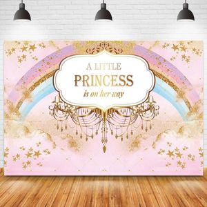 Feestdecoratie kleine prinses achtergrond baby shower achtergrond pography poster studio foto pocall banner propsparty decorationparty