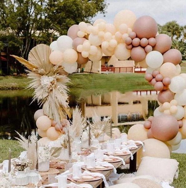 Décoration de fête Macaron Ballons Guirlande Arch Kit Anniversaire De Mariage Pour La Maison Enfants Baby Shower Latex Ballon Suppiles