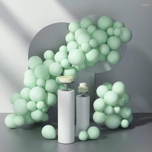 Feestdecoratie macaron green ballon garland boog kit pastel latex kind geslacht onthulling verjaardag baby shower globo's