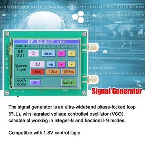 Générateur de Signal MAX2870 23.5-6000MHz, décoration de fête, 0,5ppm, Source à faible bruit, écran tactile, contrôle logiciel PC PLL VCO