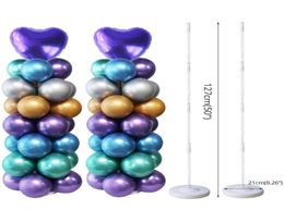 Party Decoration Meidding Supplies Ballonkolom Plastic boog stand met basis en paal voor verjaardagdecor Ballons Holder7608787