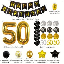 Party Decoration Men's 50th Birthday Women's Balloon Supplies Gift Surprise