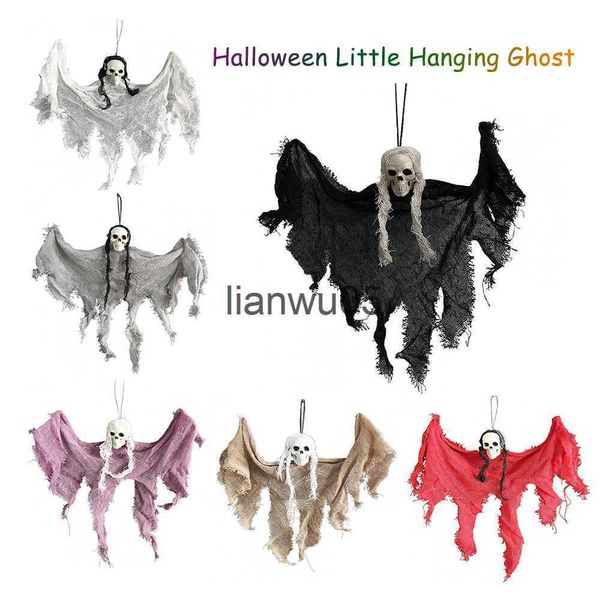 Décoration de fête Maillots de bain pour hommes Décorations d'Halloween Fantômes Zombies Haunted House Bar KTV Horror Atmosphere Charm Hanging Capes Mini Ghosts Home Door Decor x0803