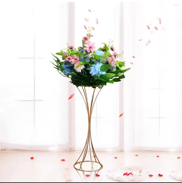 Party Decoration Metal Flower Stand Bouquet Plinths Iron Colonne Pilier Table de mariage Centres de table d'anniversaire Décor de décoration 4pcs