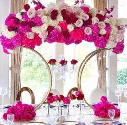 Décoration de fête Centres de table en métal Pièce maîtresse de support de fleurs de mariage pour tables sans fleurs