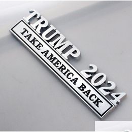 Feestdecoratie Metalen Trump 2024 Nemen Amerika Terug Auto Badge Sticker 4 Kleuren Drop Levering Huis Tuin Feestelijke Benodigdheden Evenement Dhoo2