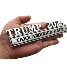 Feestdecoratie Metaal Trump 2024 Take America Back Auto Badge Sticker 4 kleuren Drop Delivery Home Garden Feestelijke benodigdheden Evenement Dhxts