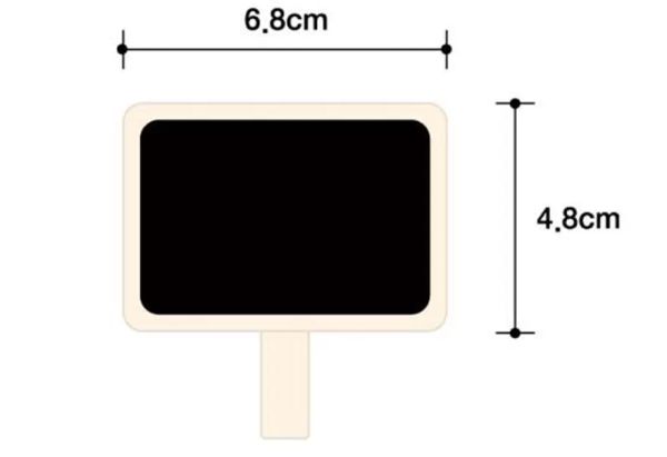 Decoración de fiesta Mini Nota de madera Abrazaderas de pizarra Retangle Pizarra Clip de pizarra Etiqueta Tablero de mensajes para papel de boda Foto DIY