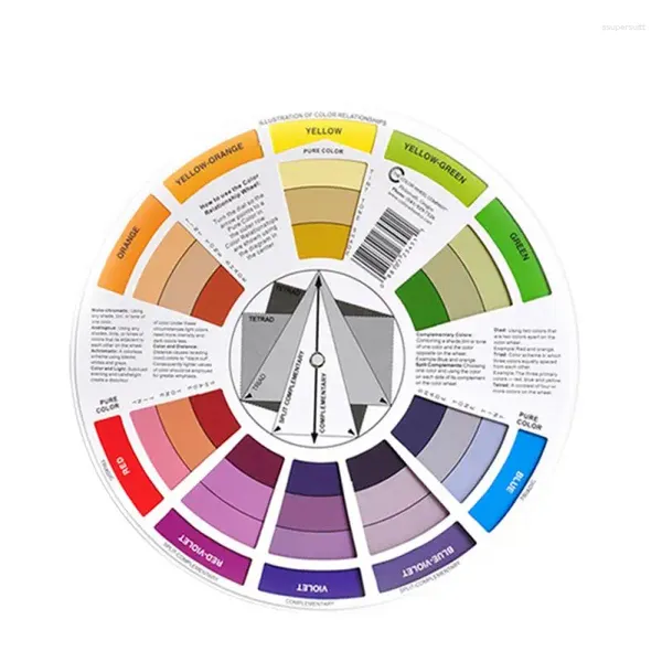 Party Decoration Guide mixte Roue pour peinture Couleur correspondant à la palette de mélange pigmentaire