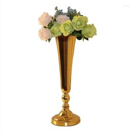 Party Decoration Modern high-end hoog middelpunt Gold Vazen Bloemstandaard voor centerpieces Wedding Senyu1621