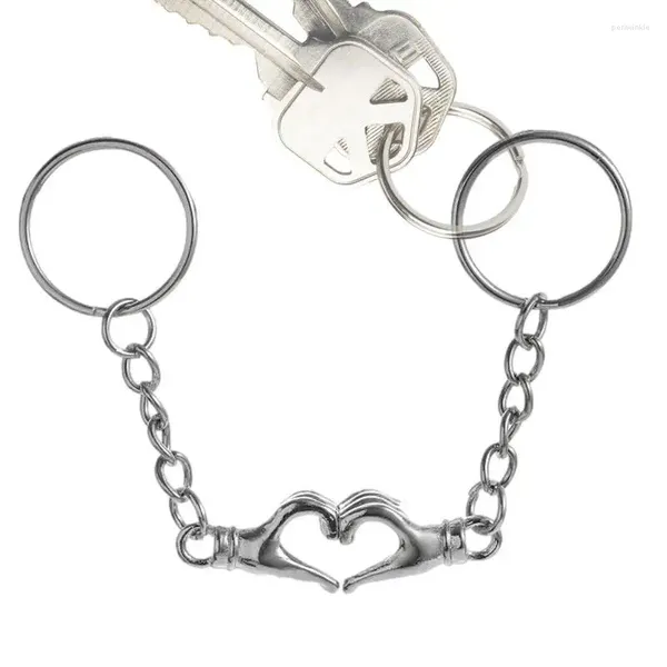 Décoration de fête Mon Amour Coeur Porte-clés Magnétique Couple Charme Pendentifs Porte-clés Sac Décor BRICOLAGE Artisanat Pour Sac À Dos Clés De Voiture