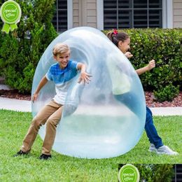 Feestdecoratie nieuwe grote kinderen kinderen buitenspeelgoed zacht luchtwater gevulde bubbelbal opblazen ballon leuk spel zomer opblaasbare poep dhew1